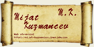 Mijat Kuzmančev vizit kartica